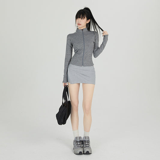 Quick-drying Fitness All-matching Short Stretch Slim Sports Jacket