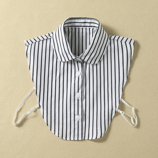 Detachable Collar Versatile Shirt With Separate Collar Trim Faux Collar Autumn Winter Fashion Versatile