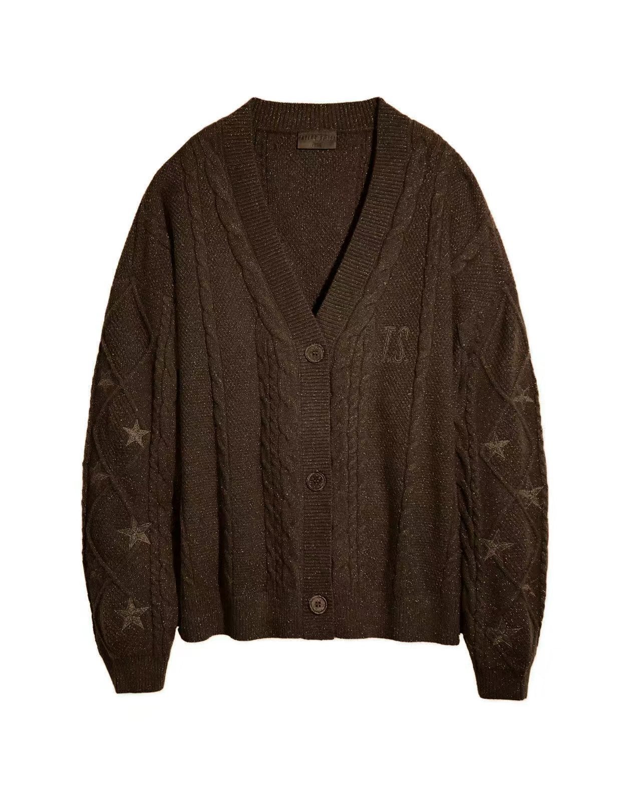 Cardigan Embroidery XINGX Loose And Idle Dinified Sweater