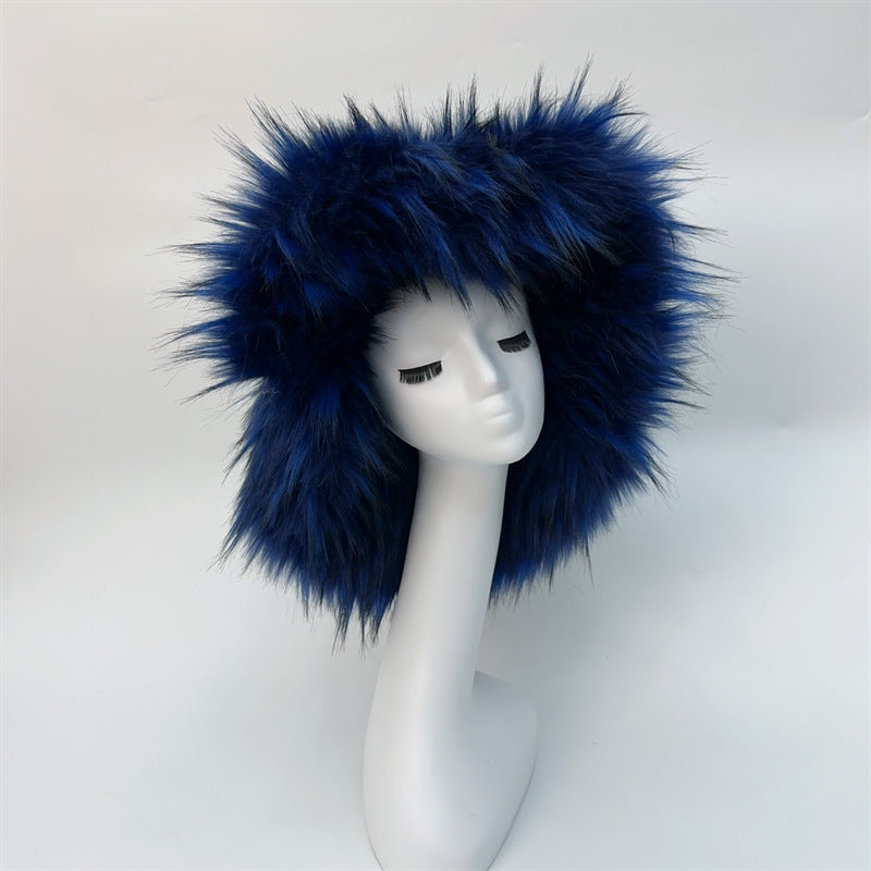Fashionable All-match Raccoon Fur Hat