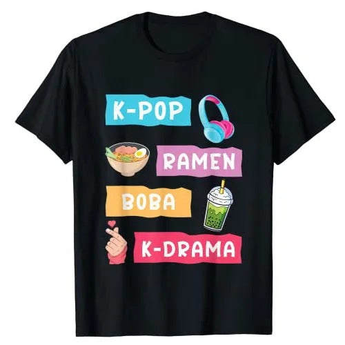 Korean Drama Fans K-Pop Fashion Kpop T-shirt