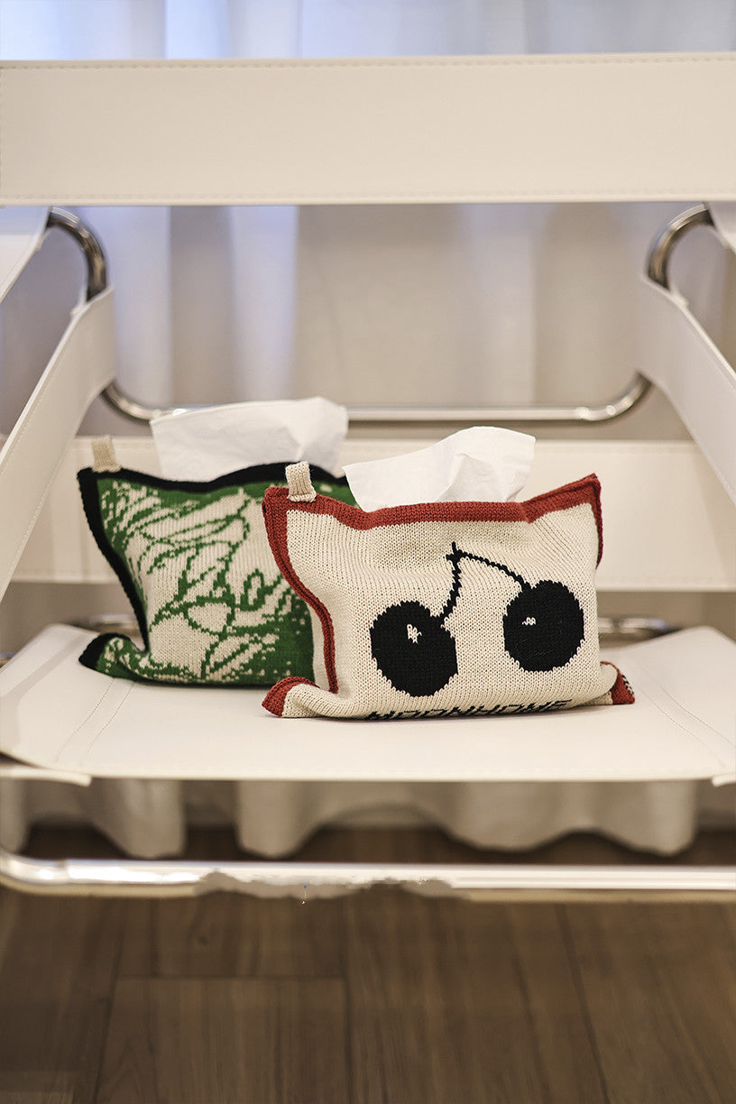 Knitted Tissue Box Bag Storage