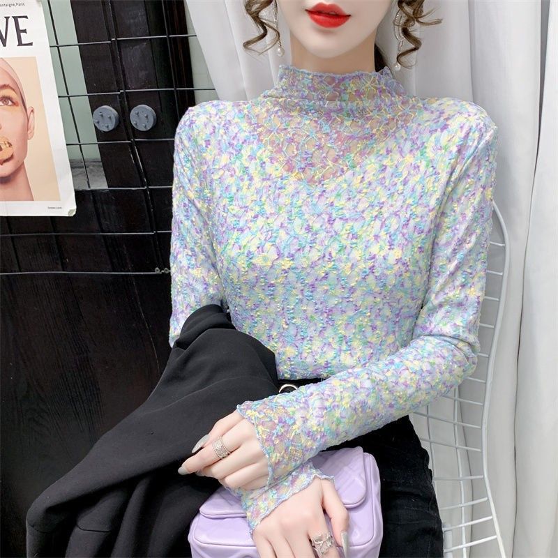 Elegant And Sweet Floral Lace Top For Women