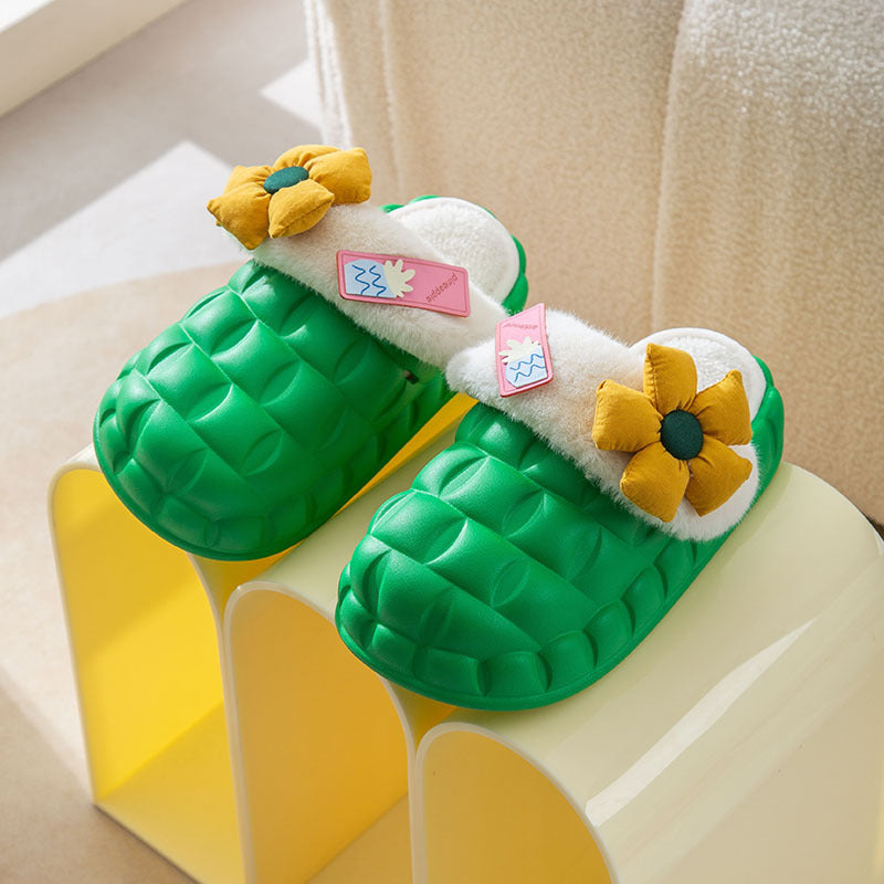 Women's Fashion Home Removable Waterproof Shoe Cover Slippers