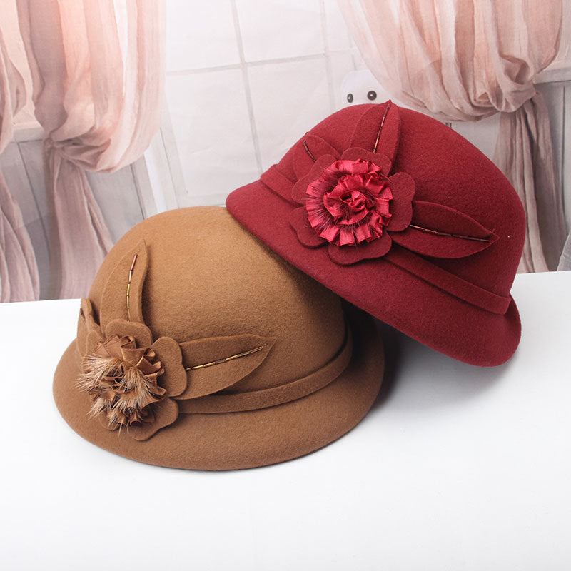 Fashion Wool Wool Ermine Hat