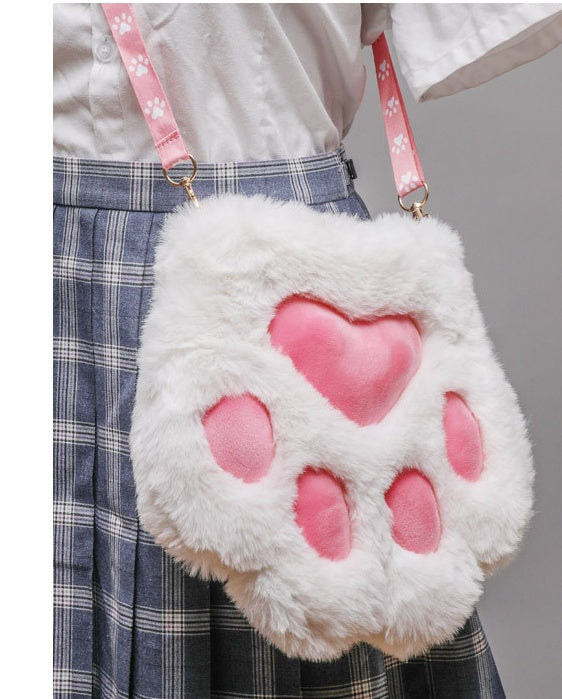 Cross Bag Lady Cute Cat Claw On One Shoulder
