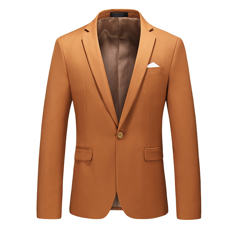 Habitjakke til mænd, koreansk stil, slim fit, business