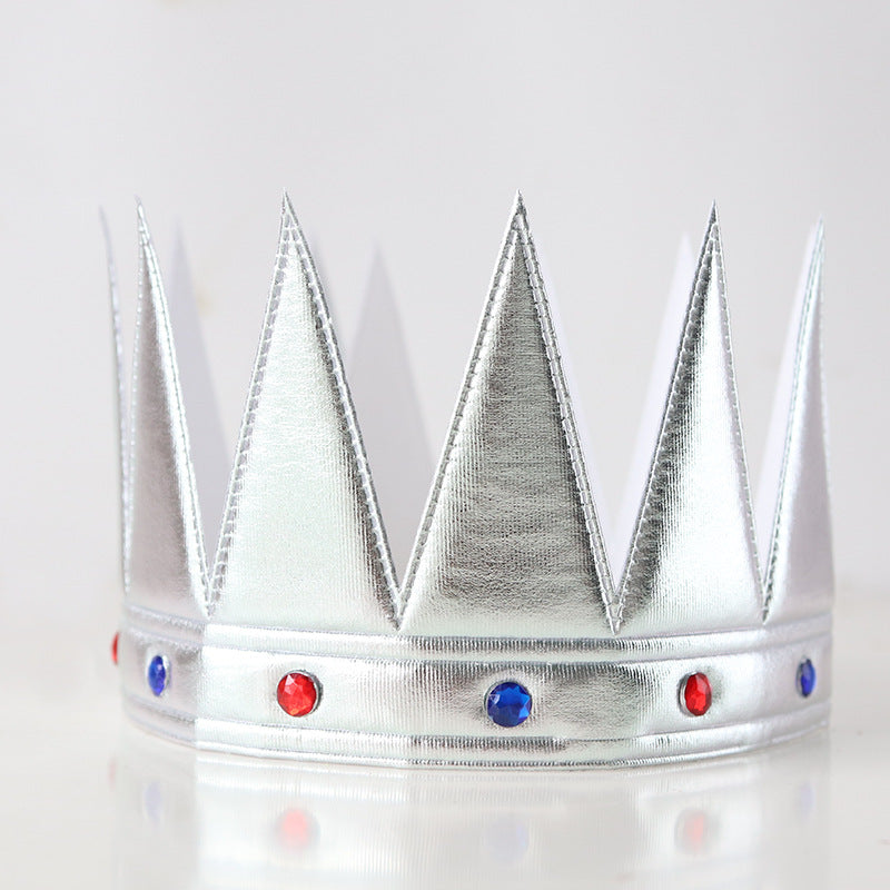 Children Birthday Arrangement Props Golden Cloth Crown
