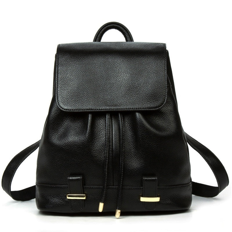 European And American Fashion Genuine Leather Women's Backpack