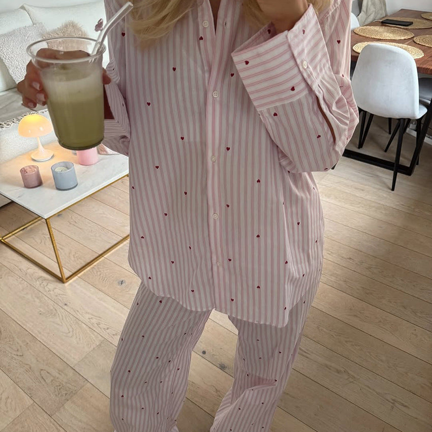 New Stylish Long-sleeve Top And Pants Set For Casual Comfortable Wear At Home Or Out