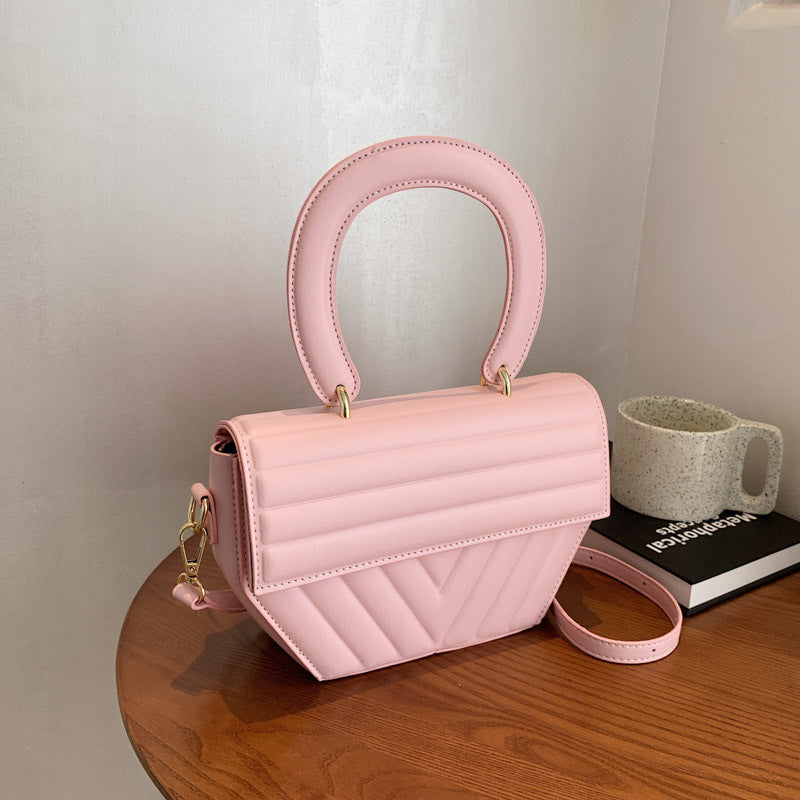 Trendy Fashion Folded Crossbody Bag Stripes