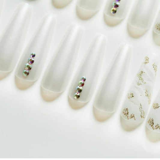 Finished Nail Beauty Long Ballet Nail Stickers 30 Pieces Delivery Tool For Free