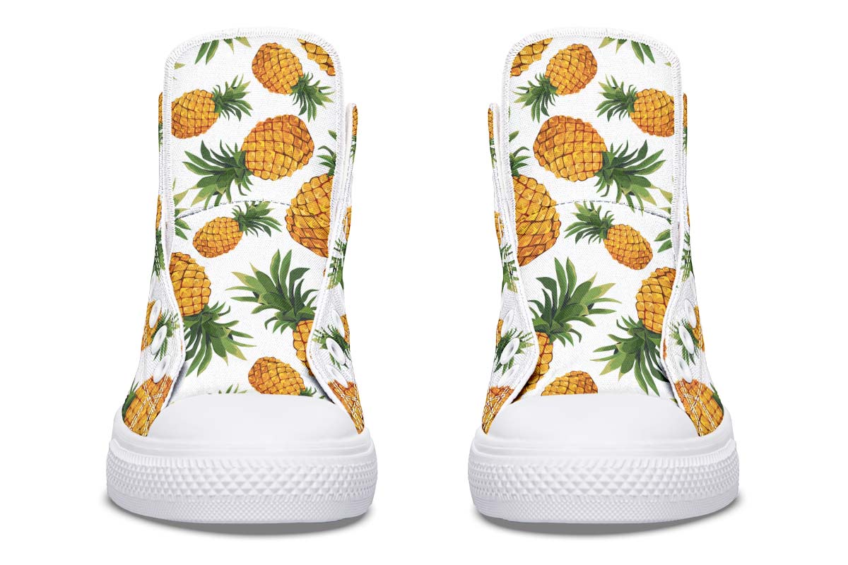 Men's And Women's Fashion Color Printing High-top Canvas Shoes