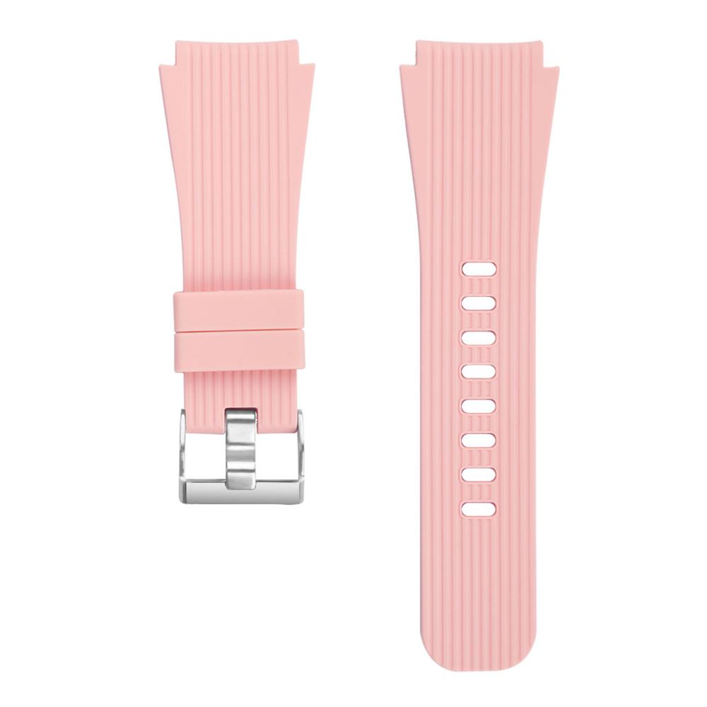 Straight Grain Silicone Sports Watchband Wristband