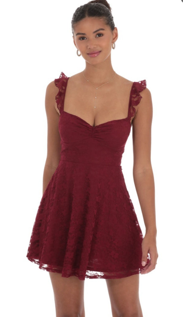 Fashionable Sexy Backless Lace Slip Dress For Women