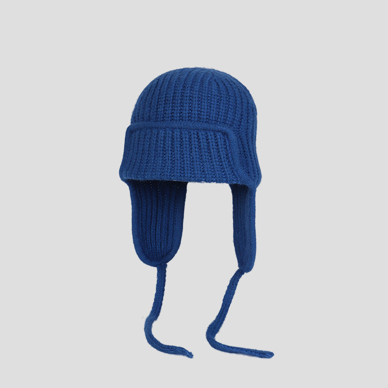 Double-layer Thickened Winter Warm Ear Protection Knitted Hat