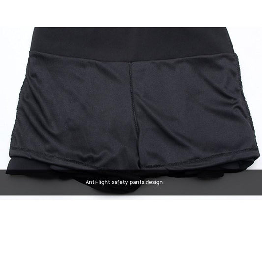 New Spring And Autumn High Waist Stretch Pleated Chiffon