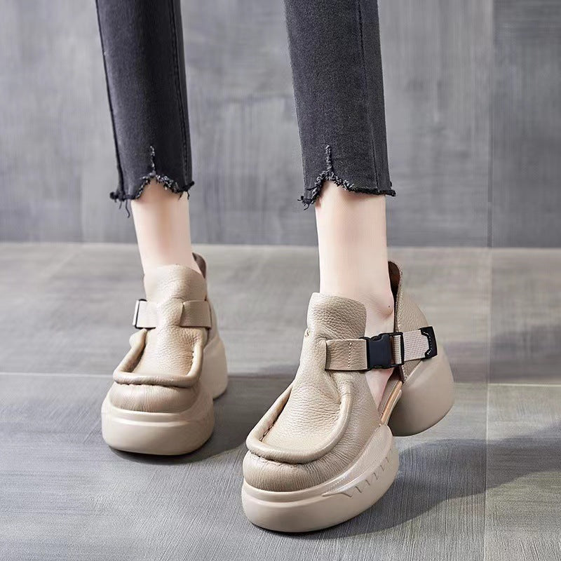 Summer Platform Retro Literary Lady Sandals