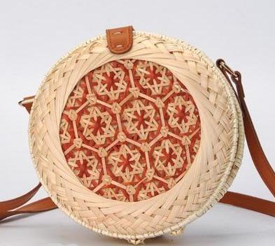 Vietnamese hand-woven bamboo braided bag