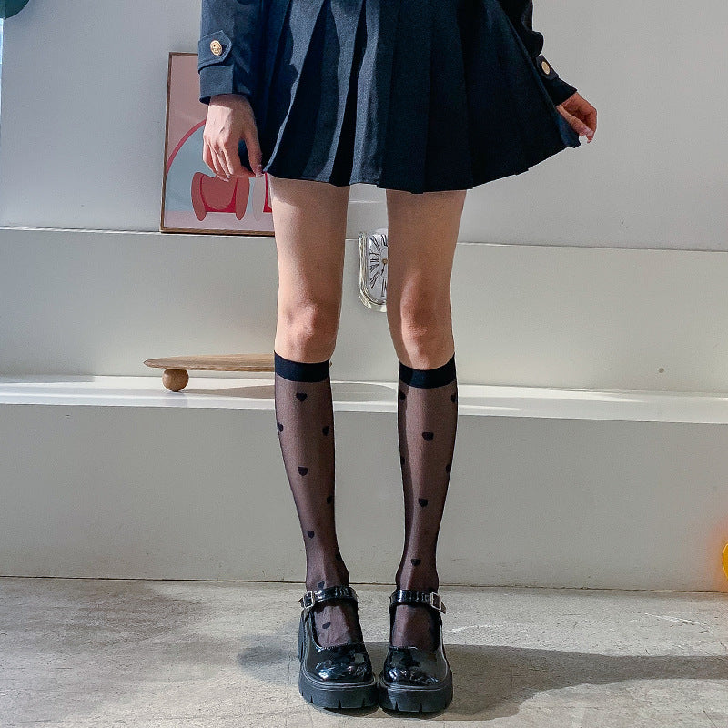 Summer New Cute Over-the-knee  Lace Calf Socks