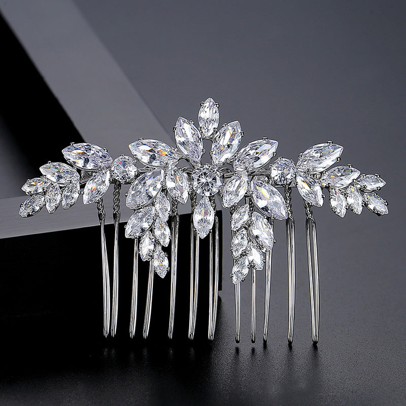 Bridal Suit Copper Inlaid Zircon Hair Accessories
