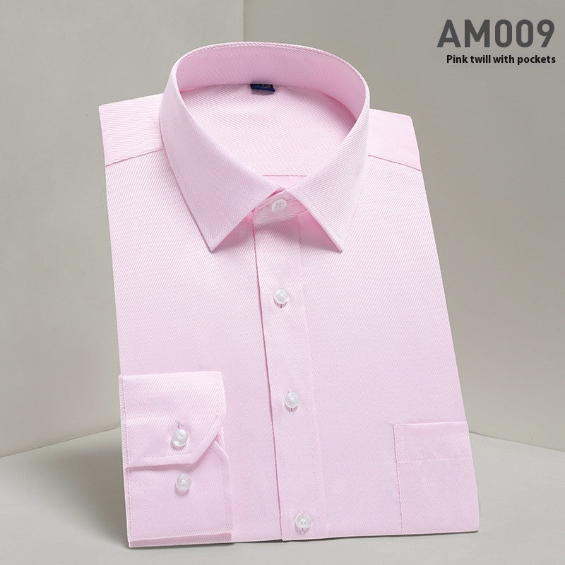 Ironing Free Long Sleeves Men's Shirt Business Work Clothes