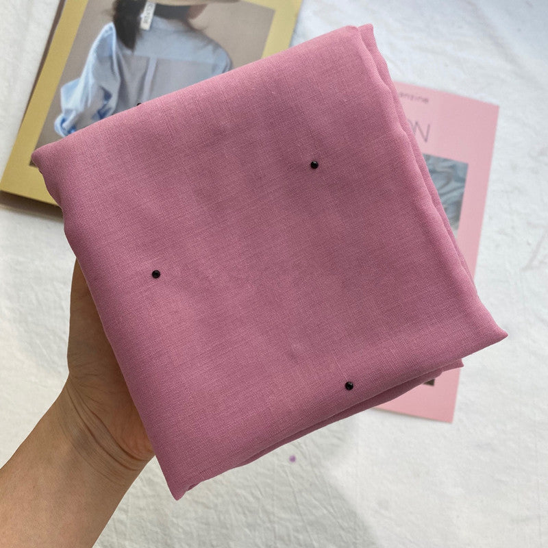 Gypsophila solid color cotton monochrome turban