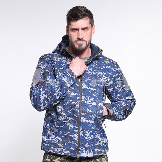 Autumn Bone Frog Sharkskin Softshell Outdoor Jacket