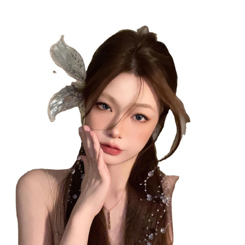 Ladies Bridal Wedding Butterfly Wings Tassel Elf Crystal Headwear