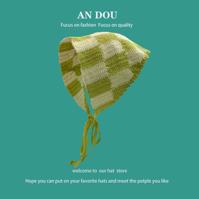 Spring And Autumn Fashion Knitted Crocheted Hollow Triangular Binder Women