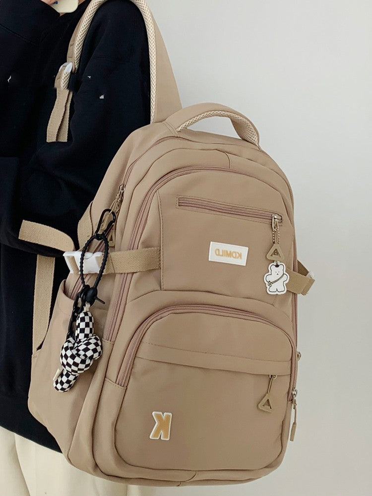 Schoolbag High School Students College Net Red Backpack