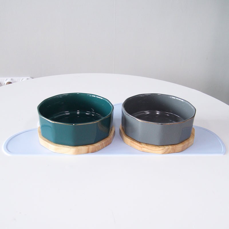 Nordic wind cat bowl cat food bowl pet dog bowl