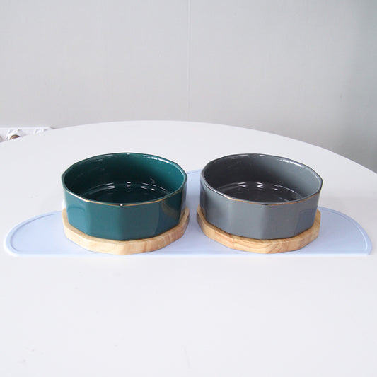Nordic wind cat bowl cat food bowl pet dog bowl