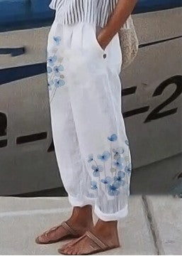 No Belt Loose Wide-leg Pants