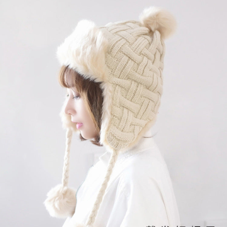 Korean Version Of Cashmere Knitted Wool Hat