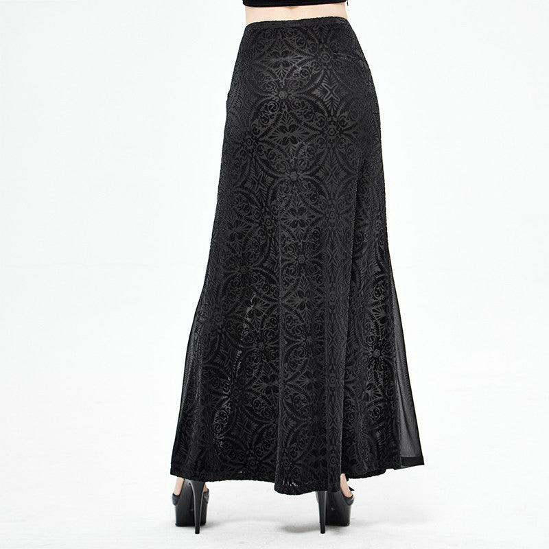 Lady's Court Cross-shaped See-through Skirt