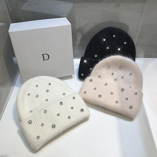 Autumn-Winter Warm And Thickening Trend All-match Sweet Knitted Toque