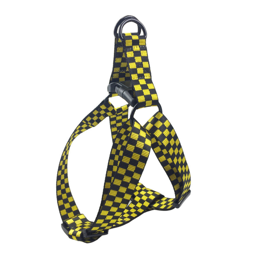 Plaid chest and back fast dog strap