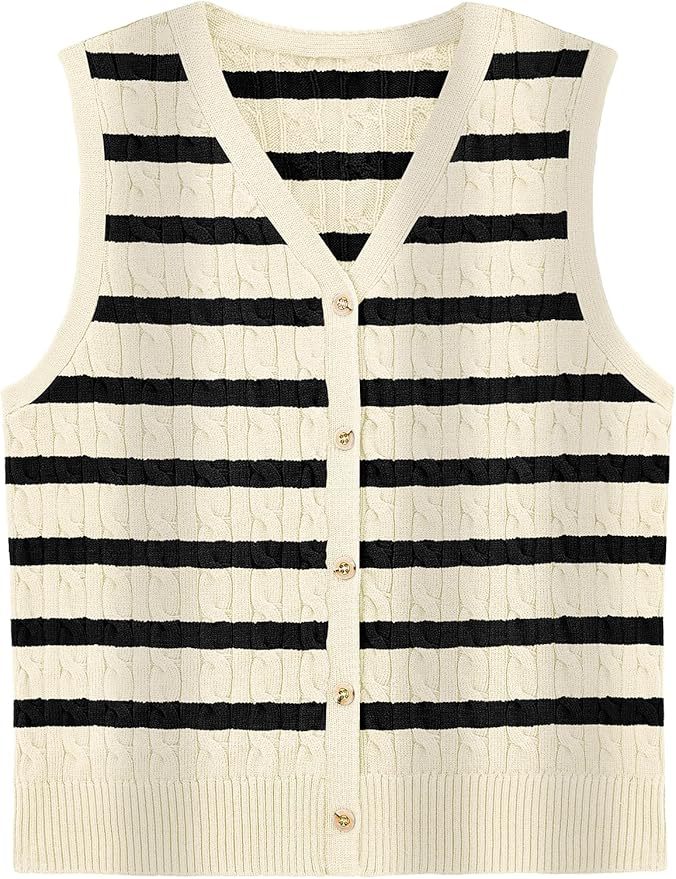 European And American Women's Fashion Sweater Vest Twisted Knitted Short