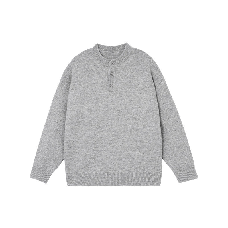 Men's Lazy High-end Loose Long Sleeve Base Layer Knit Sweater