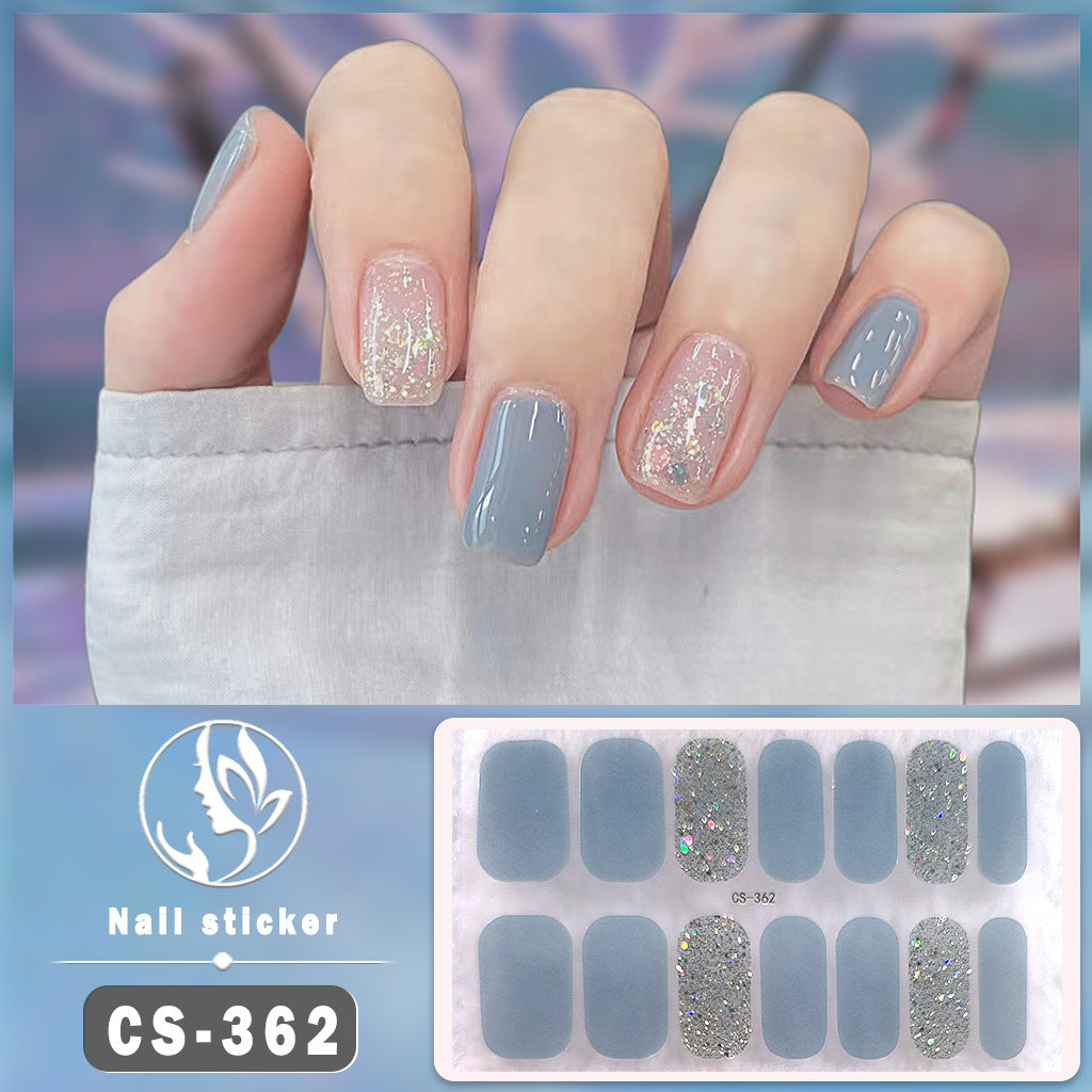 Waterproof Solid Color Nail Art Nail Shaped Piece