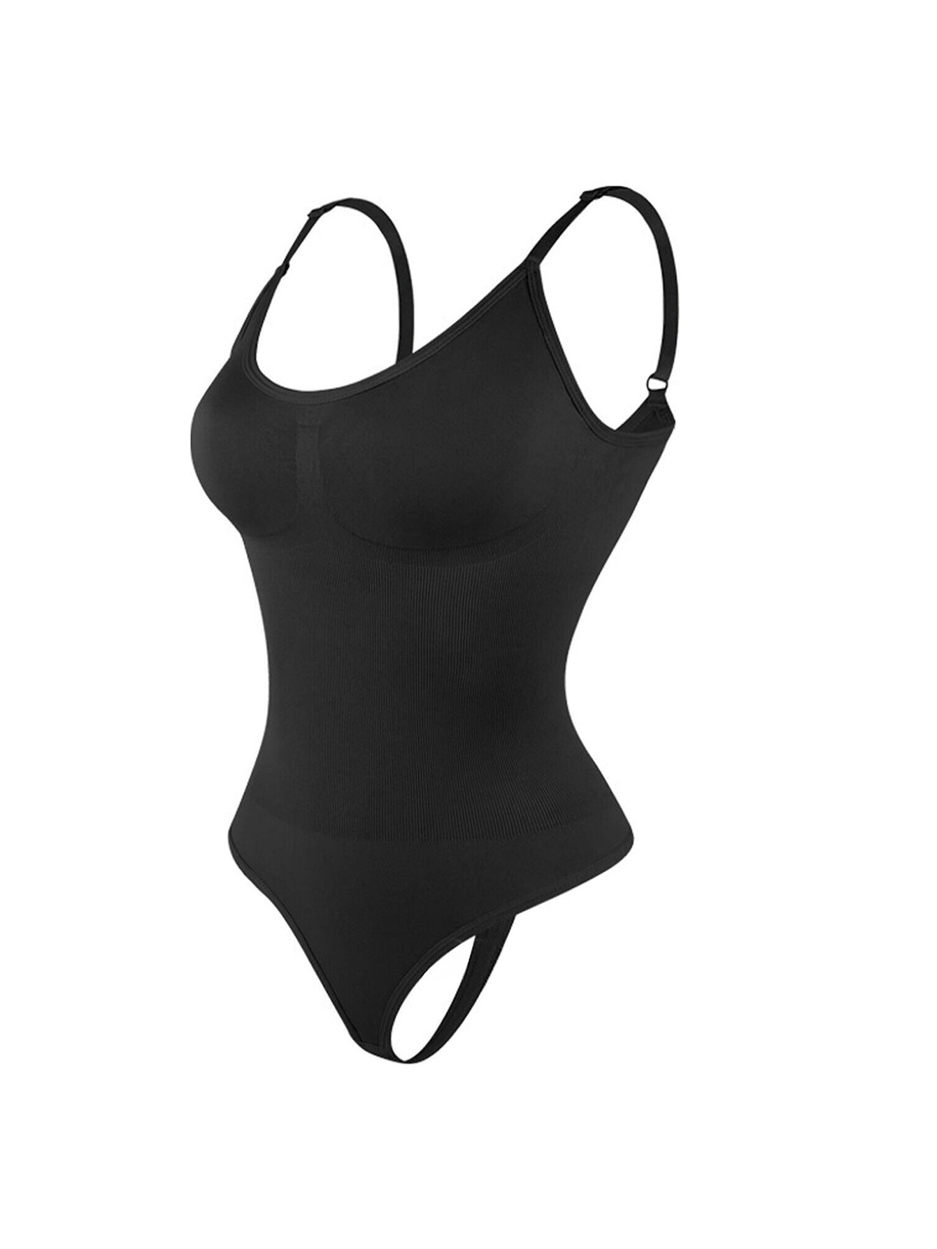 Plus Size Bodybuilding Belly Contraction Shapewear One-piece Seamless T-back