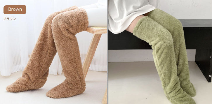 Winter Warm Cold Leg Knee Joint Cold-proof Stockings Home Floor Sleeping Socks