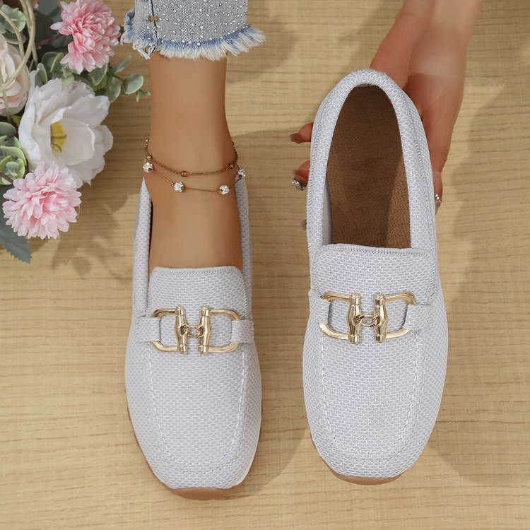 Women's All-match Casual Solid Color Flat Simple Sneaker