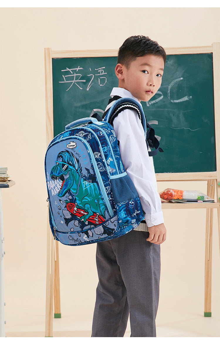 Children's Burden Reduction Spine Protection Dinosaur Backpack