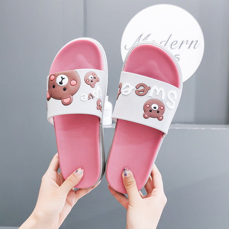 Household indoor silent non-slip deodorant slippers
