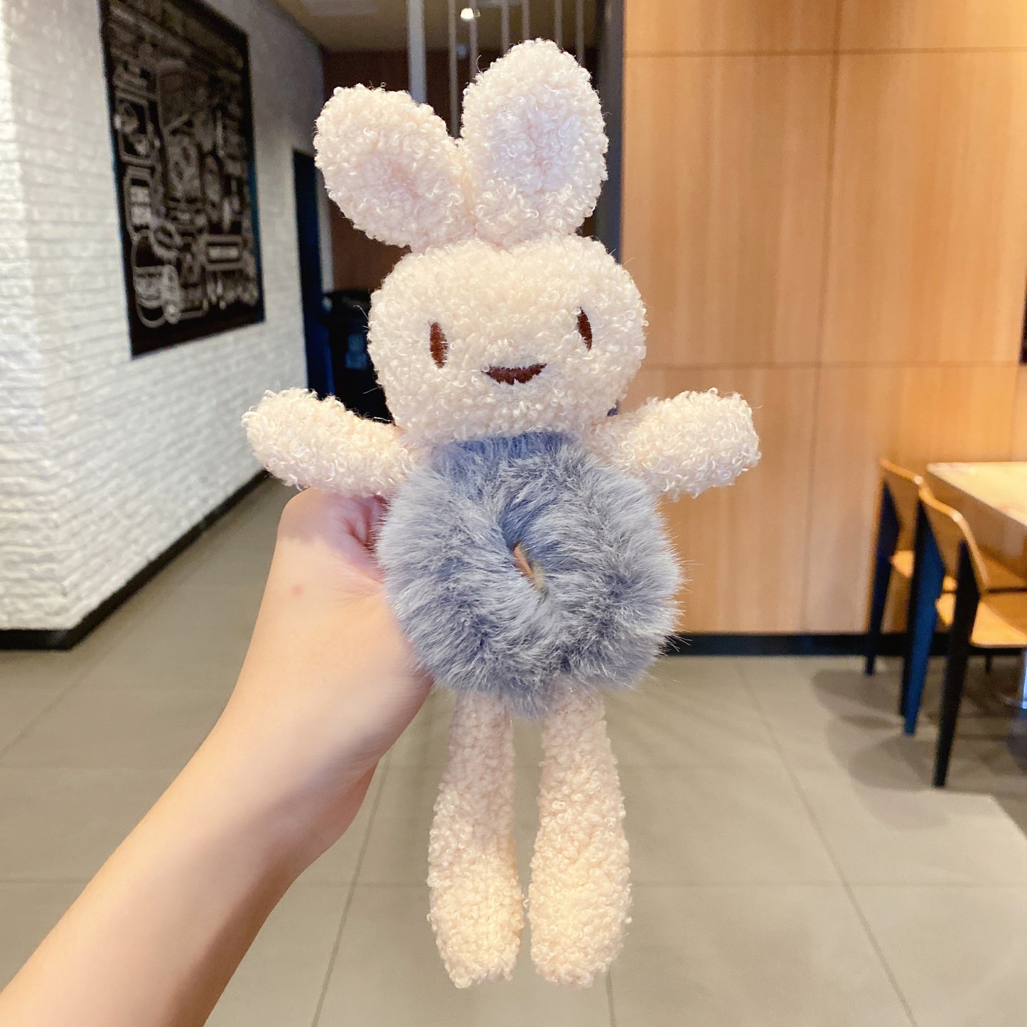 Cute Plush  Circle Scalp Band Tie  Ponytail Hair Rope