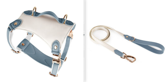 Leather Pet Vest Type Lead Rope Chest Strap