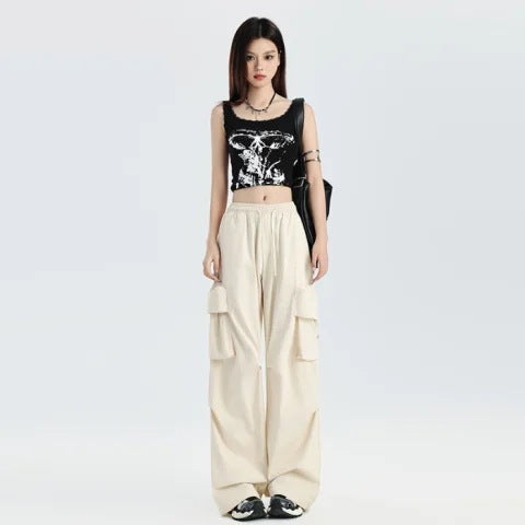Casual Hip Hop Wide Leg Draping Long Pants
