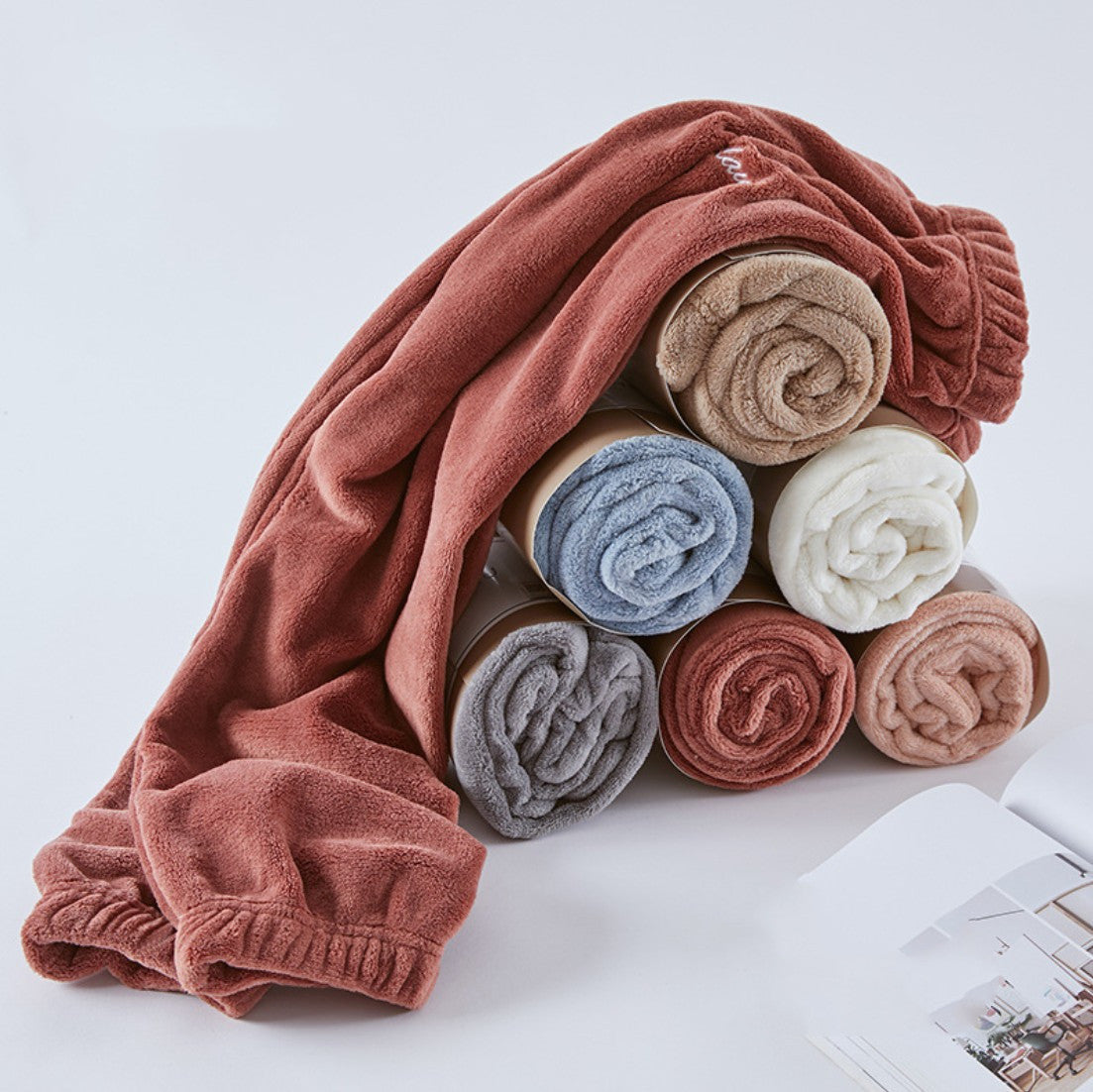 Korean Style Warm Coral Fleece Casual Loose Pajamas